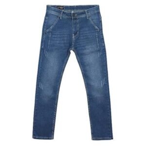 Premium Dark Blue Washed Slim Fit Denim Jeans